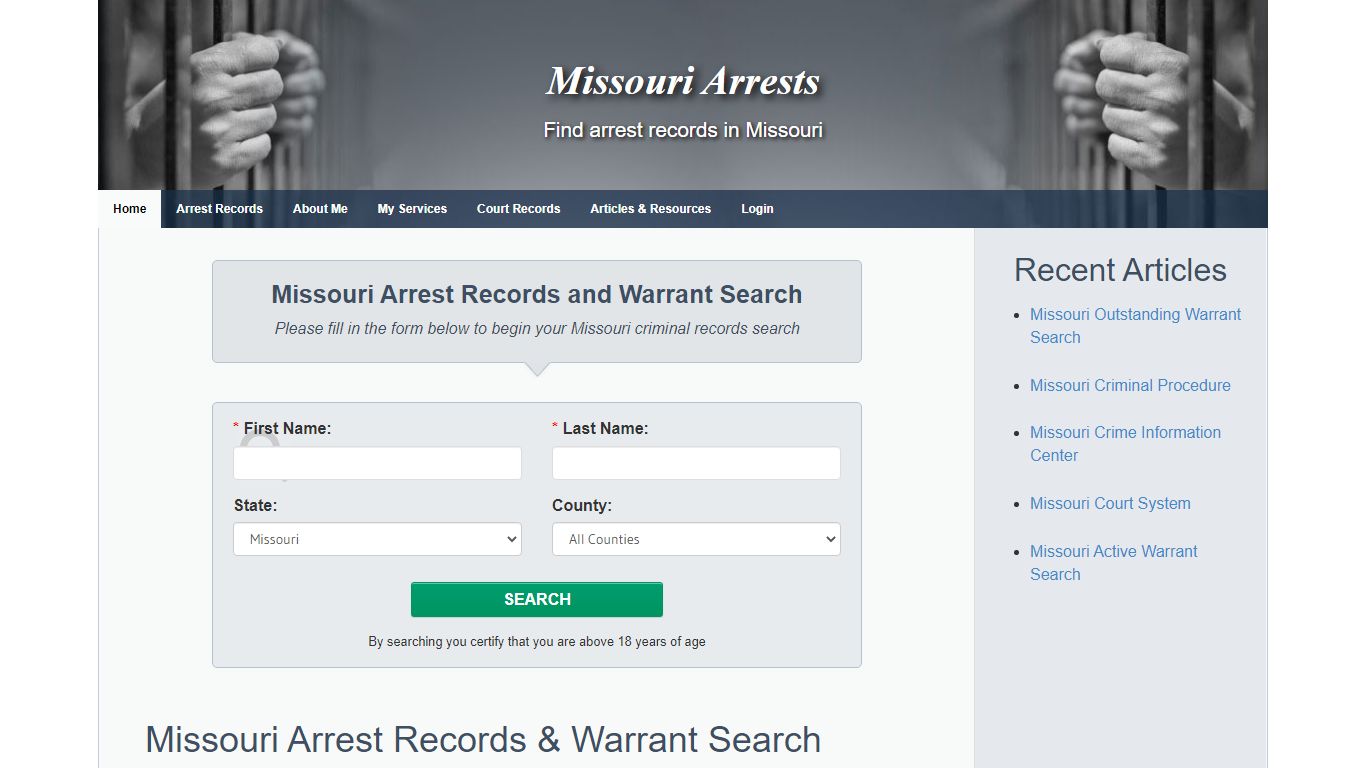 Missouri Arrests
